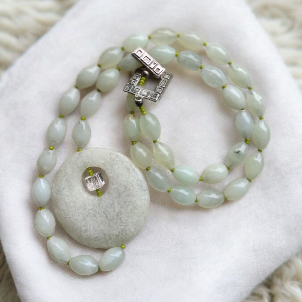 Vintage Type A Jadeite necklace